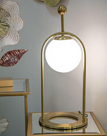 TAFELLAMP GLAMY ARC -B- CM Ø 21X50, Ophalen of Verzenden, Nieuw