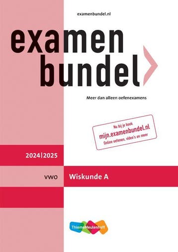 Examenbundel vwo Wiskunde A 20242025 9789006650662, Verzenden, Zo goed als nieuw