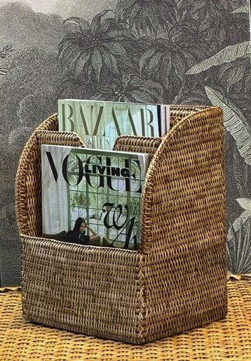 Flamant - Brievenhouder - Birma riet - Organizer Lectuurmand