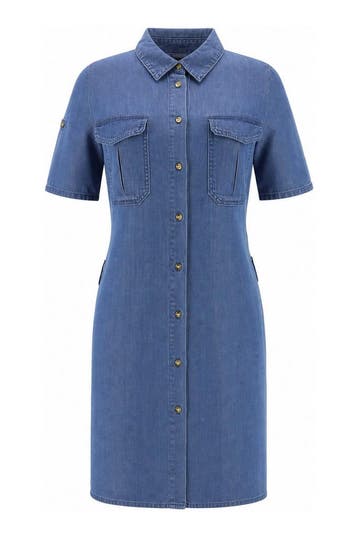 Only Jurk in maat 36 Blauw, Kleding | Dames, Only, Verzenden, Zo goed als nieuw, Blauw