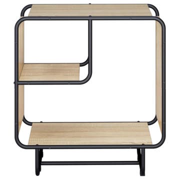vidaXL Dressoir Sonoma Eiken 60 x 37.5 x 64.5 cm Bewerkt, Verzenden, Nieuw, Overige houtsoorten, Minder dan 50 cm
