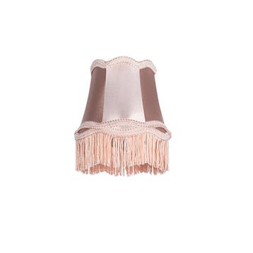 Stoffen klemkap roze 12/8,5/15 - Granny, Verzenden, Nieuw, Rond, Retro
