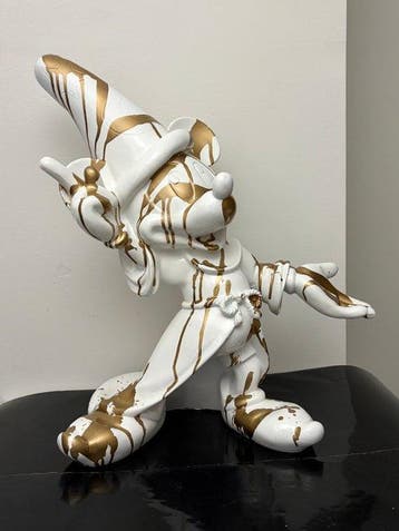 GF Exclusives - XL 53cm x Mickey Mouse Wizard Gold Drip, Antiek en Kunst