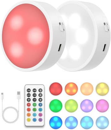 Oplaadbare Puck Lights | Afstandbediening | Tweedekansje, Ophalen of Verzenden, Nieuw