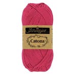 Scheepjes Catona - 10g - 413 Cherry - Haakgaren / Breigaren, Ophalen of Verzenden, Nieuw, Breien of Haken, Wol of Garen