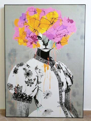 Tactile art - La Dama Bianca