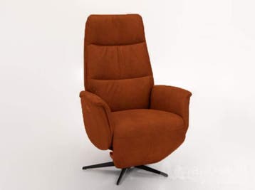 Relaxfauteuil Heino - relaxfauteuils - Cognac, Huis en Inrichting, Stoelen, Nieuw, Leer