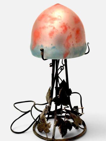 Lamp - Brons, Glas, Antiek en Kunst