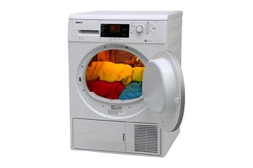 Beko DPU7380X - Warmtepompdroger - 7 kg - 66 dB -, Ophalen of Verzenden, Zo goed als nieuw, Voorlader, 85 tot 90 cm
