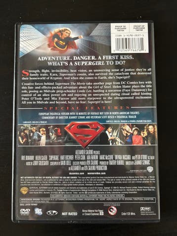 DVD Supergirl - Gesigneerd door Helen Slater, Ophalen of Verzenden, Nieuw, Film, Overige typen
