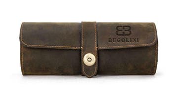 BUGOLINI® Antiqus3 - Retro horlogebox van echt leer, Ophalen, Nieuw