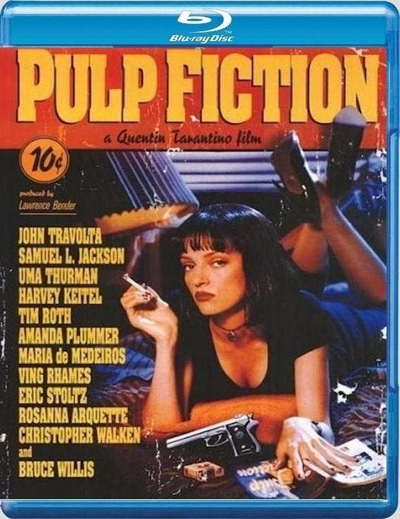 Pulp Fiction (Blu-ray), Cd's en Dvd's, Blu-ray, Gebruikt, Verzenden
