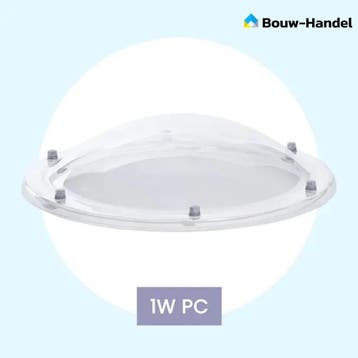Losse ronde lichtkoepel enkelwandig polycarbonaat (PC), Verzenden, Nieuw, Overige typen