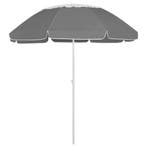 vidaXL Strandparasol 300 cm antracietkleurig, Verzenden, Nieuw, 2 tot 3 meter, Strandparasol