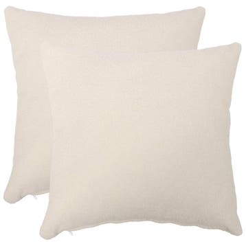 vidaXL Kussensloop 2 st HEERLEN Crèmekleurig 65 x 65 cm, Verzenden, Nieuw