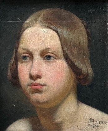 Jozef Dinnewet (1827-1889) - Jonge dame