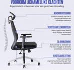 Stane® Ergonomische Bureaustoel met hoofdsteun Office Gaming, Huis en Inrichting, Ophalen of Verzenden, Nieuw