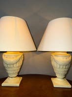 Van de Heg - Tafellamp (2) - Keramiek - Urn kolomlamp 60 cm!, Huis en Inrichting, Nieuw