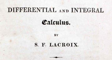 Lacroix / Babbage [Computing Pioneer] - Differential and