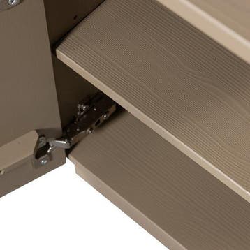 WOOOD Teo Nachtkastje - Grenen - Mud - 50x36x35 -  –, Verzenden, Nieuw