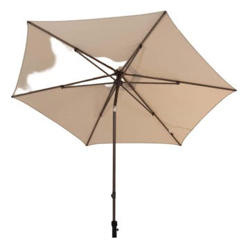 4 Seasons Outdoor Azzurro Ø300cm beach met wenge frame, Nieuw
