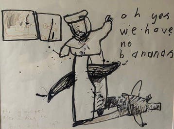 Herman Brood (1946-2001) - oh yes we have no bananas, Antiek en Kunst, Kunst | Designobjecten