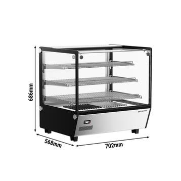 GGM Gastro | Warmhoudvitrine - 702mm - 1,10kW - 3 niveaus |, Verzenden, Nieuw in verpakking