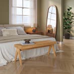 Halbank Lasdarvoo bamboe 120x35x45 cm naturel [en.casa], Verzenden, Nieuw