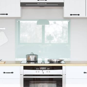 vidaXL Keukenachterwand Melk 80 x 60 cm gehard glas, Verzenden, Nieuw