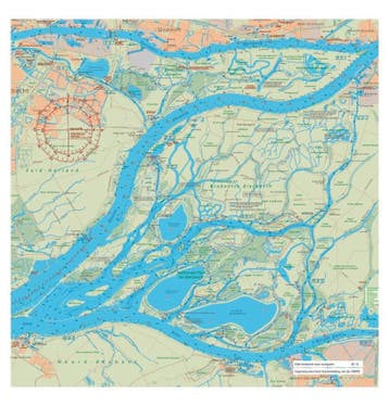 Kaartkussen Biesbosch, Ophalen of Verzenden, Nieuw