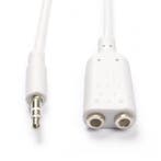 3.5 mm jack splitterkabel | V  M | Nedis | 0.2 meter, Audio, Tv en Foto, Audiokabels en Televisiekabels, Verzenden, Nieuw
