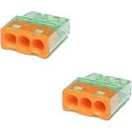 Vintex 3-polige Oranje Lasklem 0.2-2.5 mm² - Betrouwbaar LED, Ophalen of Verzenden, Nieuw