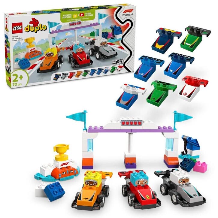 LEGO DUPLO 10445 F1 Team Racewagens en Coureurs, Kinderen en Baby's, Speelgoed | Duplo en Lego, Nieuw, Verzenden