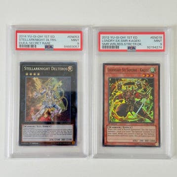 Konami - 2 Graded card - Yu-Gi-Oh! - Stellarknight Delteros, Verzamelen, Nieuw