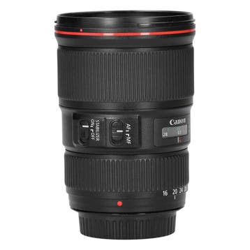 Canon EF 16-35mm f/4L IS USM met garantie, Audio, Tv en Foto, Fotografie | Lenzen en Objectieven, Ophalen of Verzenden, Gebruikt