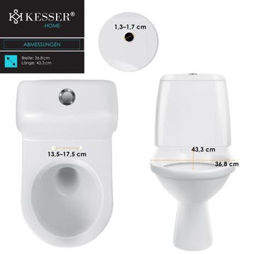 WC bril Softclose - Toiletbril - Wit - KESSER®, Verzenden, Zo goed als nieuw