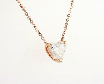 Halsketting - 14 karaat Roségoud - 1.65ct. tw. Diamant, Nieuw