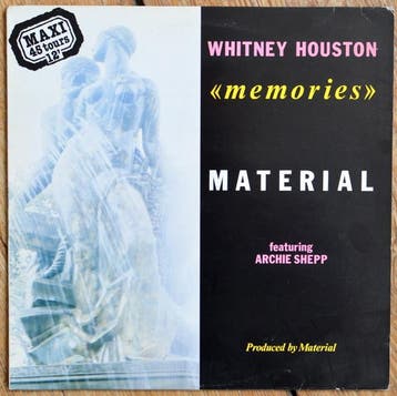 Material, Whitney Houston Featuring Archie Shepp - Memories, Ophalen of Verzenden, Gebruikt