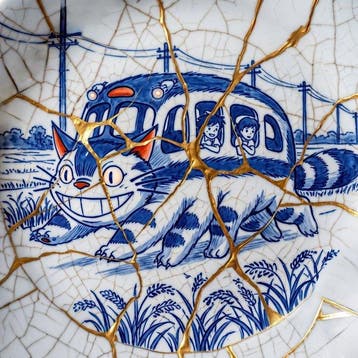MEDSAN - Kintsugi Catbus () - UNIQUE WORK, Antiek en Kunst