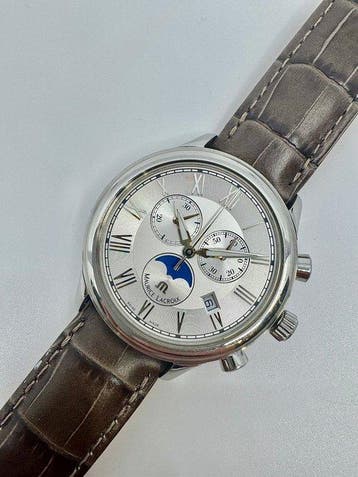 Maurice Lacroix - Mondphasen Chronograph - Fullset - Zonder, Nieuw