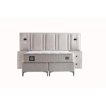 Opberg Boxspring Oslo Deluxe Set, Ophalen of Verzenden, Nieuw, Tweepersoons