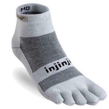 Injinji Run Lightweight Mini-Crew  Licht Grijs - 47-49, Verzenden, Nieuw, Kleding