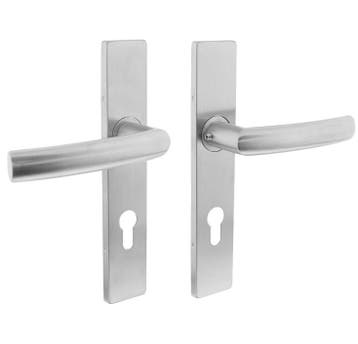 Intersteel deurklink Blok op verdekt schild recht PC72 rvs, Verzenden, Nieuw