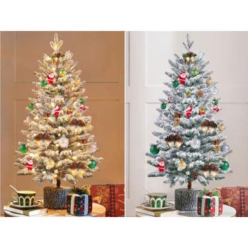 2dekans | Yaheetech Kunstkerstboom Met Verlichting 61 cm –, Ophalen of Verzenden, Zo goed als nieuw
