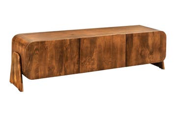 TV-bord BRASIL 160 cm mangohout bruin - 45789, Ophalen of Verzenden, Nieuw