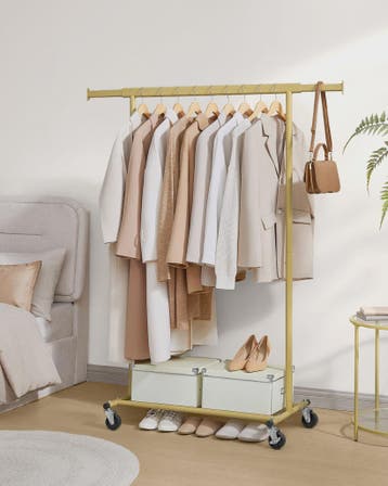 Stijlvol Kledingrek op Wielen met Hoge Draagkracht (90 kg) -, Kleding | Dames, Kledingrekken, Verzenden, Nieuw
