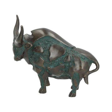 Beeldje - bison - Brons