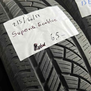 2 x Superia 215-60-17 4 Seizoenbanden 6,5mm, 17 inch, Ophalen of Verzenden, All Season, Band(en)