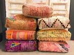 Poef, Marokkaanse Poef gratis levering en incl. vulling, Ibiza, landelijk, modern, 50 tot 75 cm, Nieuw, Ophalen of Verzenden