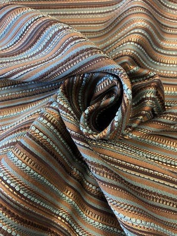 Prachtige jacquardstof met decoratieve lijnen en meervoudige, Antiek en Kunst